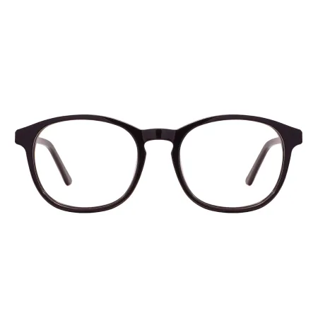 Acetate Oval Glasses Frame With Spring Hinge