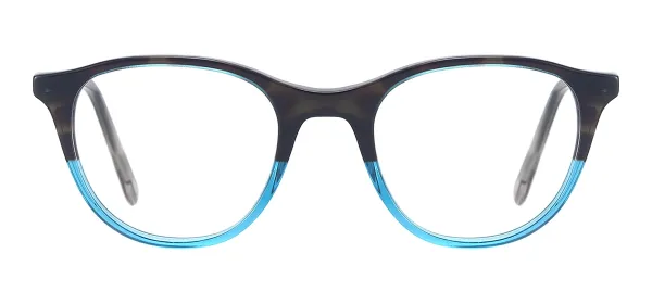 Round Acetate Eyewear Frames - Blue