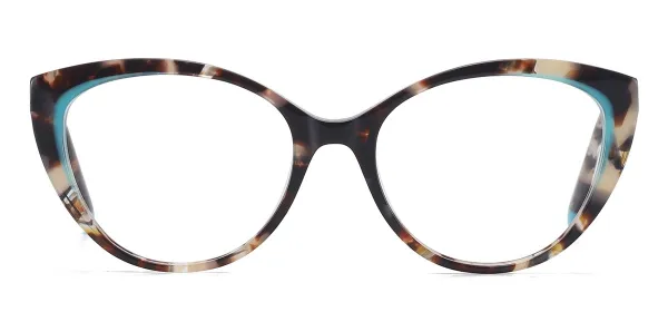 Acetate Cat Eye Spectacles - Blue