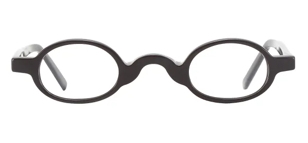 Small Oval Spectacles Frame - Brown