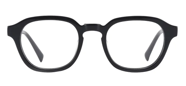 Male Square Optical Glasses Frame - Black