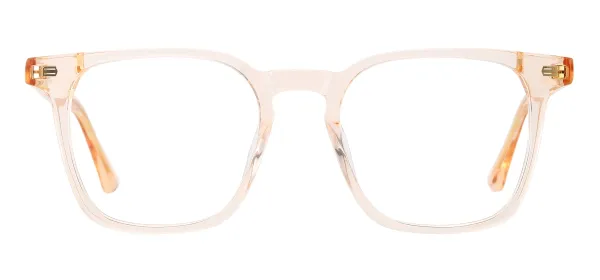 Acetate Square Eyeglasses Frame - Brown
