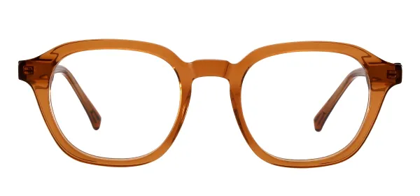 Fashion Square Optical Frames - Brown
