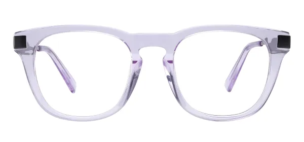 Acetate Round Eyeglasses - Purple