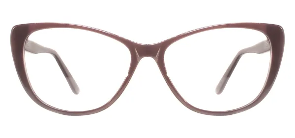 Cat Eye Female Spectacles - Brown