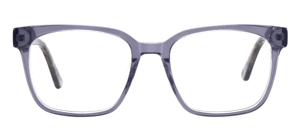 Acetate Square Glasses - Gray