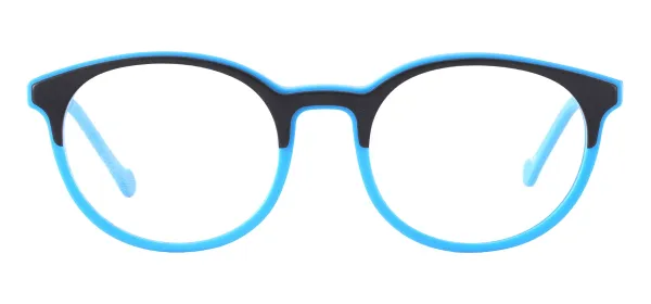 Children Acetate Glasses Frame - Black Blue