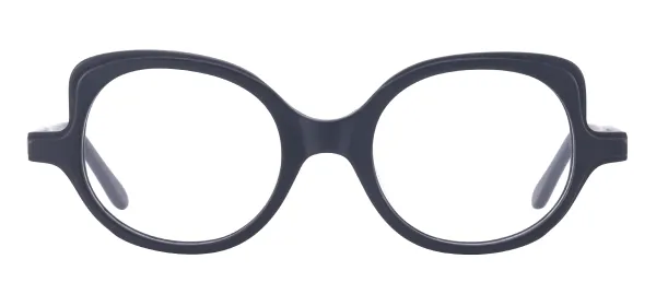 Kids Round Eyeglasses - Black