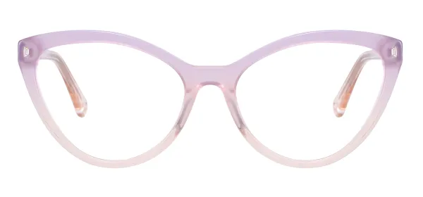 Colorful Cat Eye Glasses - Purple