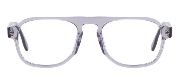 Rectangular Glasses - Transparent Gray