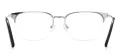 Rectangle Half Rim Eyewear Frames