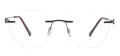 Round Rimless Spectacles
