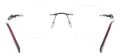 Round Rimless Spectacles