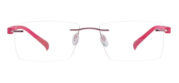 TR90 Rimless Eyeglasses - Pink