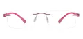 Rimless Rectangular Eyeglasses