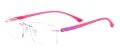 Rimless Rectangular Eyeglasses