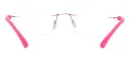 Rimless Rectangular Eyeglasses