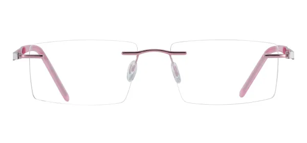 Colorful Rimless Eyeglasses - Pink