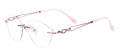 Cat Eye Rimless Spectacles