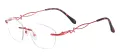 Cat Eye Rimless Frame