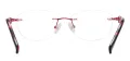 Cat Eye Rimless Frame
