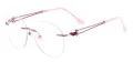 Round Rimless Spectacles