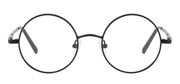 Men And Women Stainless Steel Eyeglasses - Black