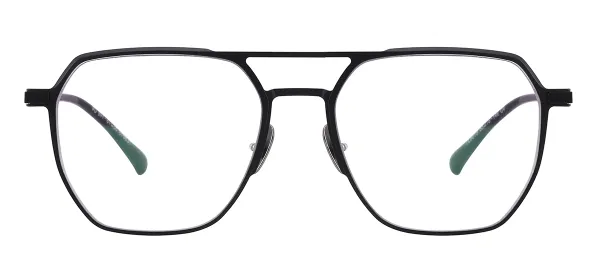 Titanium Full Rim Eyeglasses - Black