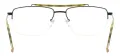 Metal Half Rim Eyeglasses
