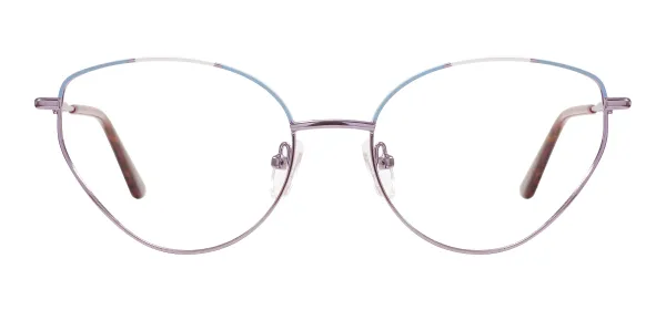 Colorful Cat Eye Spectacles - Purple