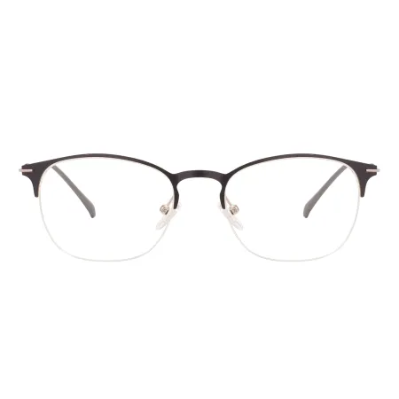 Oval Half Rim Metal Glasses Frame