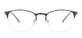 Oval Half Rim Metal Glasses Frame