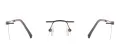 Metal Rimless Glasses Frame
