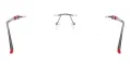 Oval Rimless Metal Glasses Frame