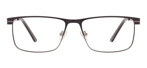 Metal Full Rim Square Eyeware - Black