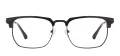 Large Metal Square Browline Frames