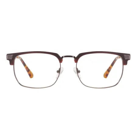 Large Metal Square Browline Frames