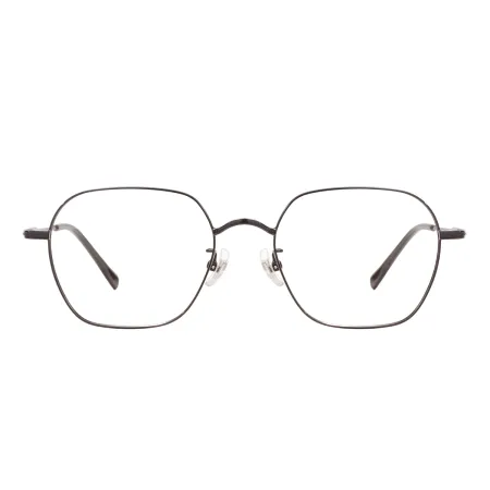 Metal Square Glasses Frame With Titanium Temple