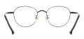 Metal Oval Glasses Frame With Titanium Temple