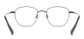 Metal Oval Glasses Frame With Titanium Temple