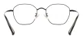Metal Oval Glasses Frame With Titanium Temple