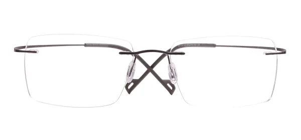 Metal Rimless Glasses Frame - Black