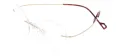Metal Cat Eye Rimless Glasses Frame