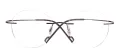 Metal Round Rimless Glasses Frame