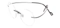 Metal Round Rimless Glasses Frame