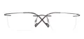 Metal Rectangular Rimless Glasses Frame