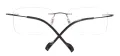 Metal Rectangular Rimless Glasses Frame