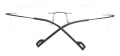 Metal Square Rimless Glasses Frame
