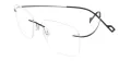 Metal Square Rimless Glasses Frame