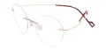 Metal Oval Rimless Glasses Frame